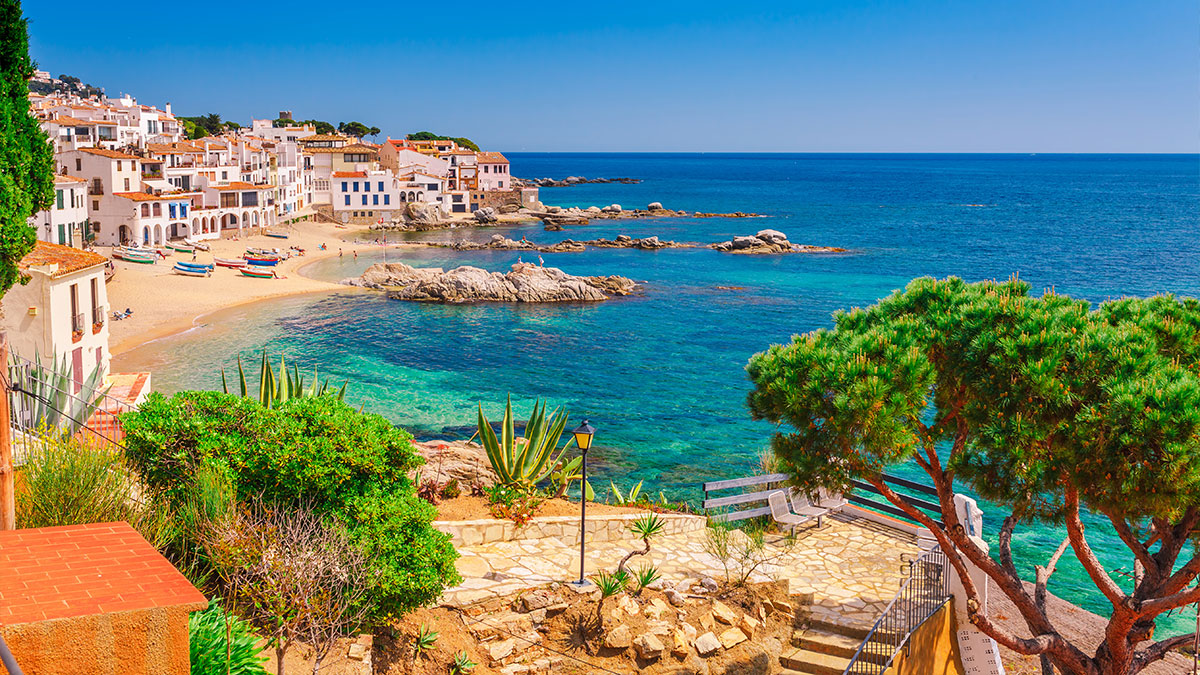 Calella, Costa Brava in Spain